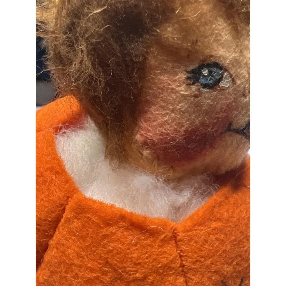 1990 Annalee Halloween Pumpkin Kid Doll Figure 7